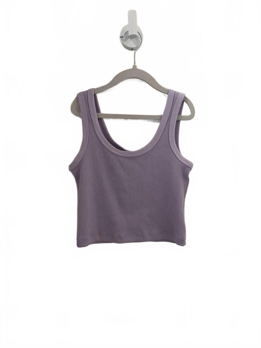 NEW THEME women's harlow heart cut out tank top in pastel lavender